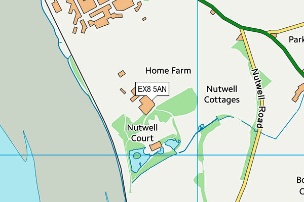 EX8 5AN map - OS VectorMap District (Ordnance Survey) EX8 5AN map - OS VectorMap District (Ordnance Survey)
