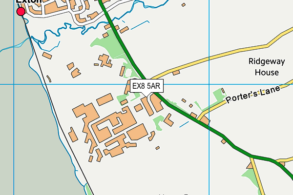 EX8 5AR map - OS VectorMap District (Ordnance Survey) EX8 5AR map - OS VectorMap District (Ordnance Survey)