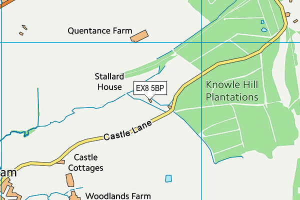EX8 5BP map - OS VectorMap District (Ordnance Survey) EX8 5BP map - OS VectorMap District (Ordnance Survey)