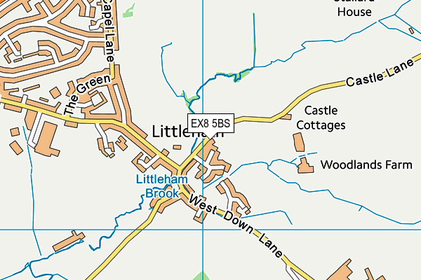 EX8 5BS map - OS VectorMap District (Ordnance Survey) EX8 5BS map - OS VectorMap District (Ordnance Survey)