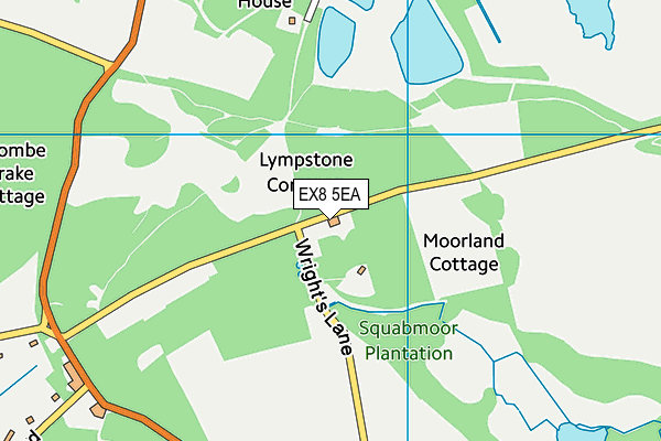 EX8 5EA map - OS VectorMap District (Ordnance Survey) EX8 5EA map - OS VectorMap District (Ordnance Survey)