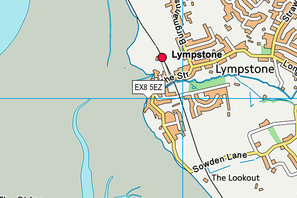 EX8 5EZ map - OS VectorMap District (Ordnance Survey) EX8 5EZ map - OS VectorMap District (Ordnance Survey)