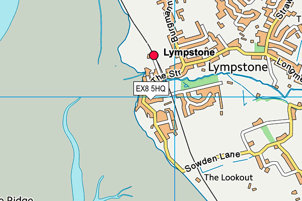 EX8 5HQ map - OS VectorMap District (Ordnance Survey) EX8 5HQ map - OS VectorMap District (Ordnance Survey)