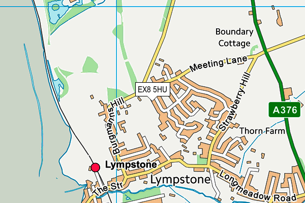 EX8 5HU map - OS VectorMap District (Ordnance Survey) EX8 5HU map - OS VectorMap District (Ordnance Survey)