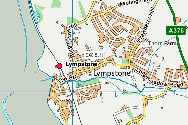 EX8 5JH map - OS VectorMap District (Ordnance Survey) EX8 5JH map - OS VectorMap District (Ordnance Survey)