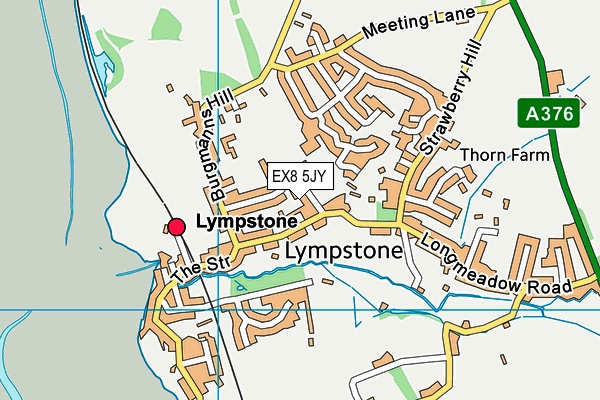 EX8 5JY map - OS VectorMap District (Ordnance Survey) EX8 5JY map - OS VectorMap District (Ordnance Survey)