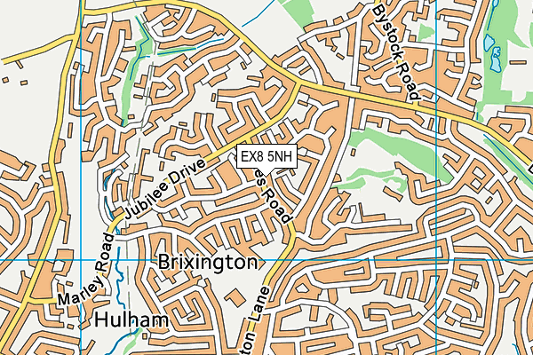 EX8 5NH map - OS VectorMap District (Ordnance Survey) EX8 5NH map - OS VectorMap District (Ordnance Survey)