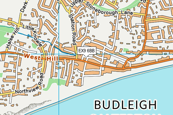 EX9 6BB map - OS VectorMap District (Ordnance Survey) EX9 6BB map - OS VectorMap District (Ordnance Survey)