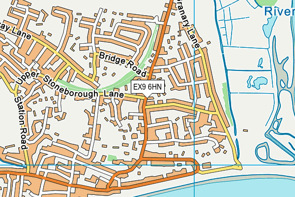 EX9 6HN map - OS VectorMap District (Ordnance Survey) EX9 6HN map - OS VectorMap District (Ordnance Survey)