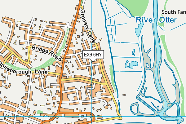 EX9 6HY map - OS VectorMap District (Ordnance Survey) EX9 6HY map - OS VectorMap District (Ordnance Survey)