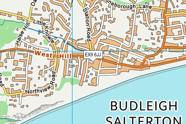 EX9 6JJ map - OS VectorMap District (Ordnance Survey) EX9 6JJ map - OS VectorMap District (Ordnance Survey)