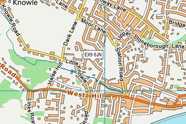 EX9 6JN map - OS VectorMap District (Ordnance Survey) EX9 6JN map - OS VectorMap District (Ordnance Survey)