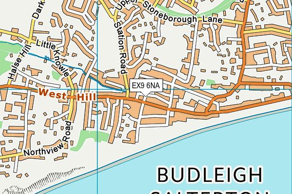 EX9 6NA map - OS VectorMap District (Ordnance Survey) EX9 6NA map - OS VectorMap District (Ordnance Survey)
