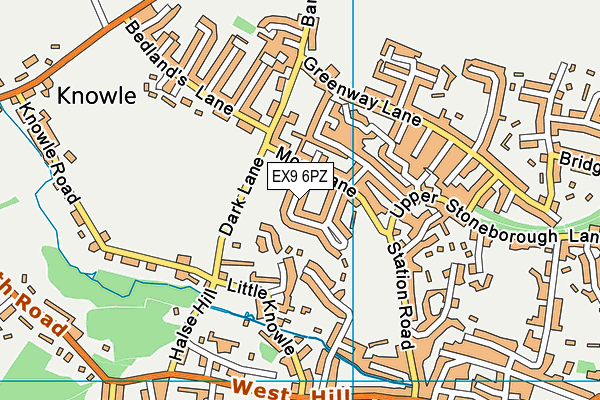 EX9 6PZ map - OS VectorMap District (Ordnance Survey) EX9 6PZ map - OS VectorMap District (Ordnance Survey)