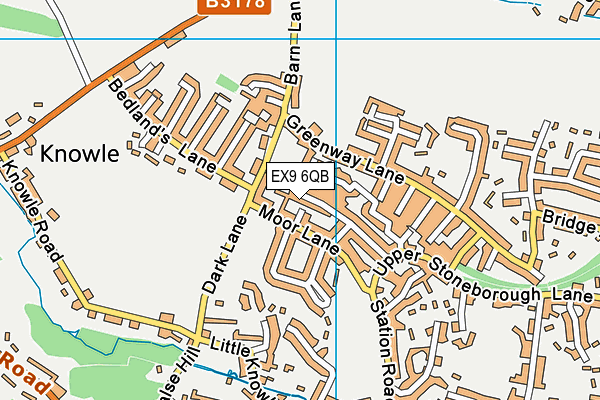EX9 6QB map - OS VectorMap District (Ordnance Survey) EX9 6QB map - OS VectorMap District (Ordnance Survey)