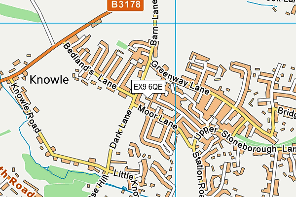 EX9 6QE map - OS VectorMap District (Ordnance Survey) EX9 6QE map - OS VectorMap District (Ordnance Survey)