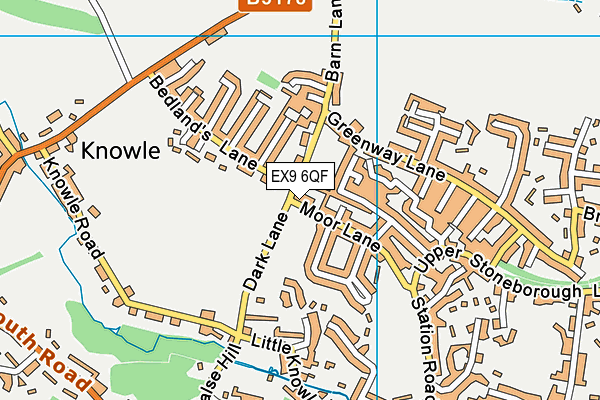 EX9 6QF map - OS VectorMap District (Ordnance Survey) EX9 6QF map - OS VectorMap District (Ordnance Survey)