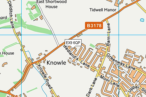 EX9 6QP map - OS VectorMap District (Ordnance Survey) EX9 6QP map - OS VectorMap District (Ordnance Survey)