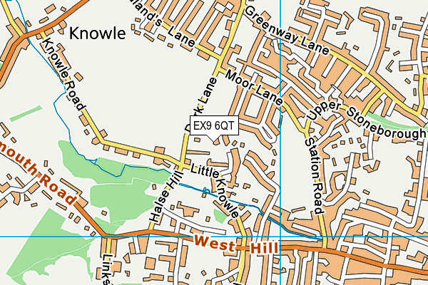 EX9 6QT map - OS VectorMap District (Ordnance Survey) EX9 6QT map - OS VectorMap District (Ordnance Survey)