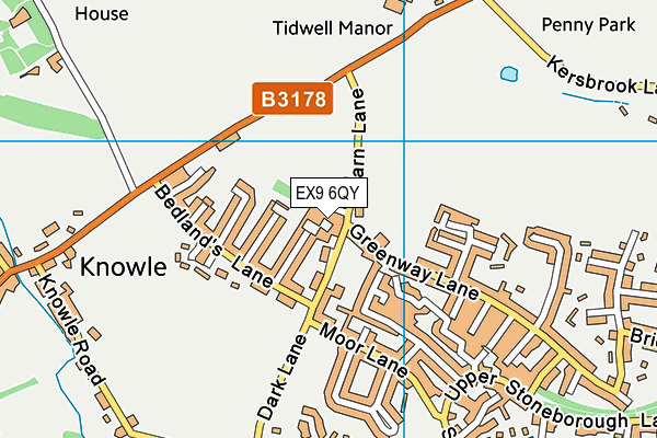 EX9 6QY map - OS VectorMap District (Ordnance Survey) EX9 6QY map - OS VectorMap District (Ordnance Survey)