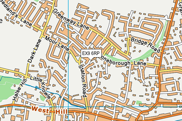 EX9 6RP map - OS VectorMap District (Ordnance Survey) EX9 6RP map - OS VectorMap District (Ordnance Survey)