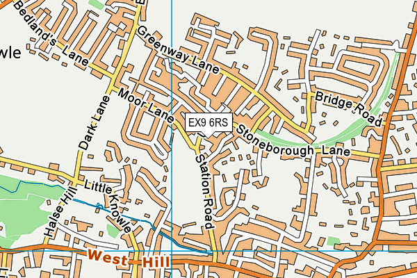 EX9 6RS map - OS VectorMap District (Ordnance Survey) EX9 6RS map - OS VectorMap District (Ordnance Survey)