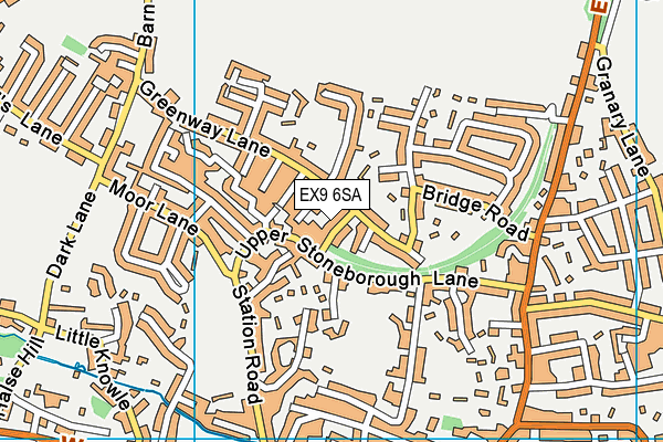 EX9 6SA map - OS VectorMap District (Ordnance Survey) EX9 6SA map - OS VectorMap District (Ordnance Survey)