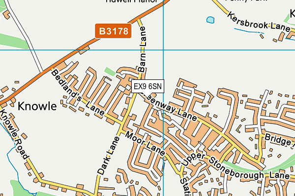 EX9 6SN map - OS VectorMap District (Ordnance Survey) EX9 6SN map - OS VectorMap District (Ordnance Survey)