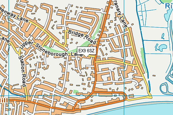 EX9 6SZ map - OS VectorMap District (Ordnance Survey) EX9 6SZ map - OS VectorMap District (Ordnance Survey)