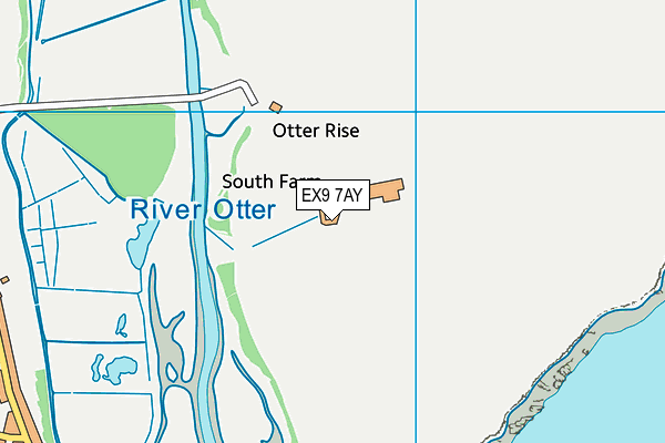EX9 7AY map - OS VectorMap District (Ordnance Survey) EX9 7AY map - OS VectorMap District (Ordnance Survey)