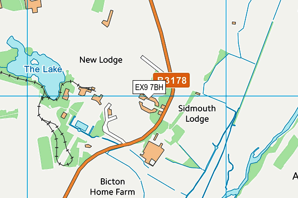 EX9 7BH map - OS VectorMap District (Ordnance Survey) EX9 7BH map - OS VectorMap District (Ordnance Survey)