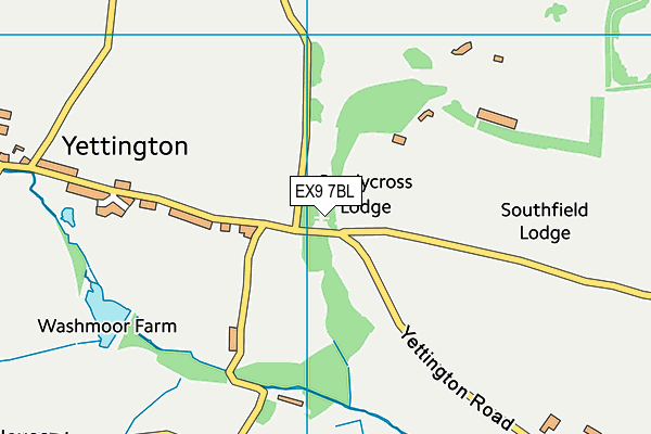 EX9 7BL map - OS VectorMap District (Ordnance Survey) EX9 7BL map - OS VectorMap District (Ordnance Survey)