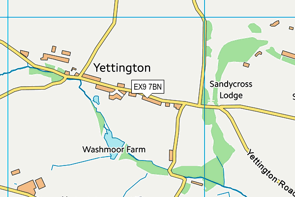 EX9 7BN map - OS VectorMap District (Ordnance Survey) EX9 7BN map - OS VectorMap District (Ordnance Survey)