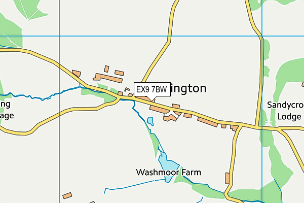 EX9 7BW map - OS VectorMap District (Ordnance Survey) EX9 7BW map - OS VectorMap District (Ordnance Survey)