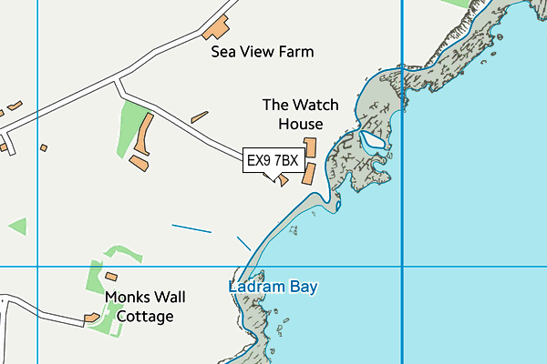 EX9 7BX map - OS VectorMap District (Ordnance Survey) EX9 7BX map - OS VectorMap District (Ordnance Survey)