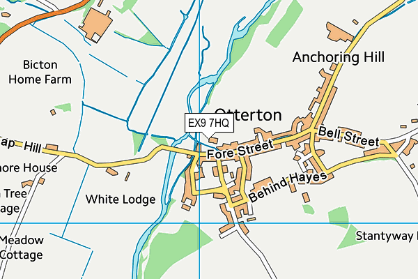 EX9 7HQ map - OS VectorMap District (Ordnance Survey) EX9 7HQ map - OS VectorMap District (Ordnance Survey)