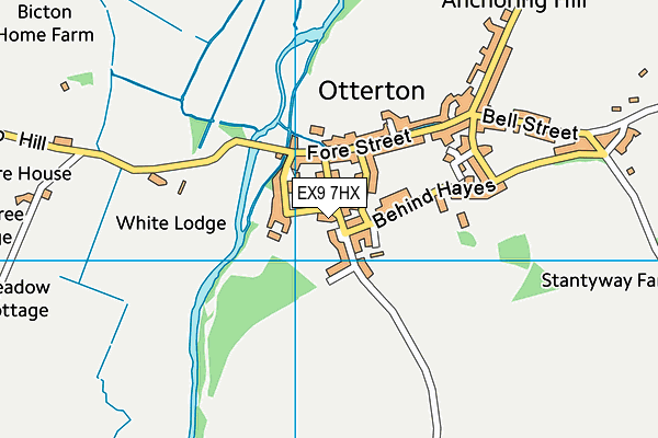 EX9 7HX map - OS VectorMap District (Ordnance Survey) EX9 7HX map - OS VectorMap District (Ordnance Survey)