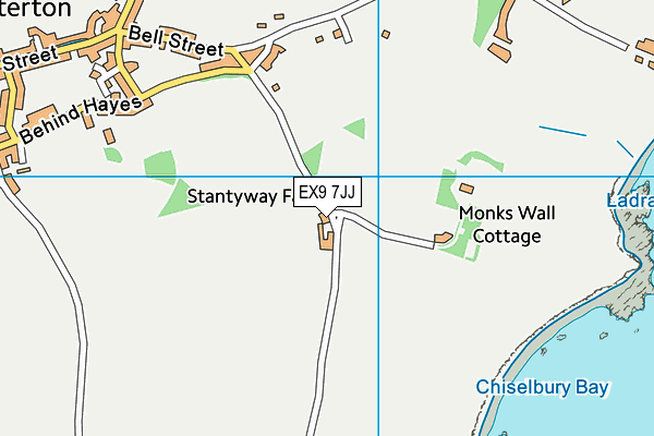 EX9 7JJ map - OS VectorMap District (Ordnance Survey) EX9 7JJ map - OS VectorMap District (Ordnance Survey)