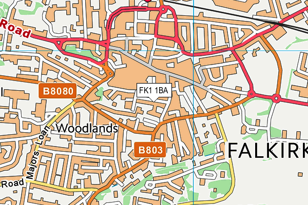 FK1 1BA map - OS VectorMap District (Ordnance Survey) FK1 1BA map - OS VectorMap District (Ordnance Survey)