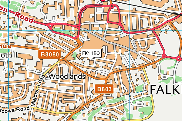 FK1 1BQ map - OS VectorMap District (Ordnance Survey) FK1 1BQ map - OS VectorMap District (Ordnance Survey)