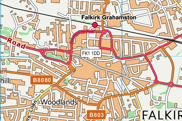 FK1 1DD map - OS VectorMap District (Ordnance Survey) FK1 1DD map - OS VectorMap District (Ordnance Survey)