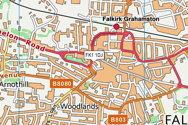 FK1 1DJ map - OS VectorMap District (Ordnance Survey) FK1 1DJ map - OS VectorMap District (Ordnance Survey)