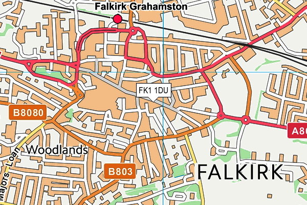 FK1 1DU map - OS VectorMap District (Ordnance Survey) FK1 1DU map - OS VectorMap District (Ordnance Survey)