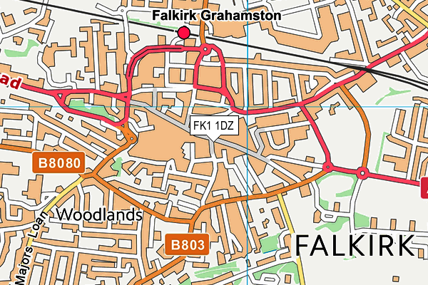 FK1 1DZ map - OS VectorMap District (Ordnance Survey) FK1 1DZ map - OS VectorMap District (Ordnance Survey)
