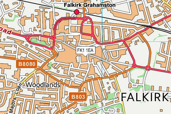 FK1 1EA map - OS VectorMap District (Ordnance Survey) FK1 1EA map - OS VectorMap District (Ordnance Survey)