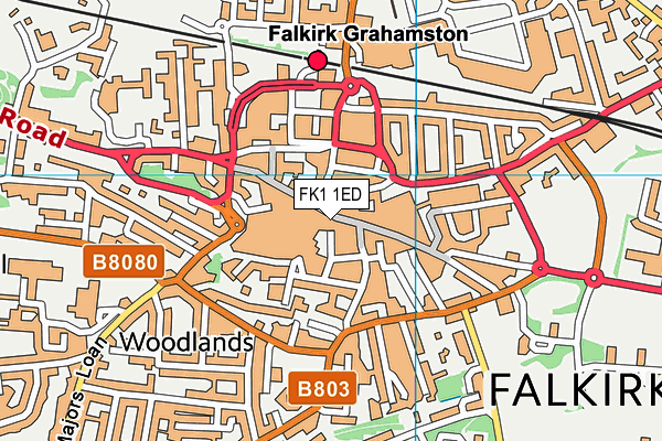 FK1 1ED map - OS VectorMap District (Ordnance Survey) FK1 1ED map - OS VectorMap District (Ordnance Survey)