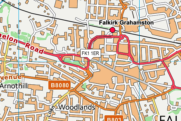 FK1 1ER map - OS VectorMap District (Ordnance Survey) FK1 1ER map - OS VectorMap District (Ordnance Survey)