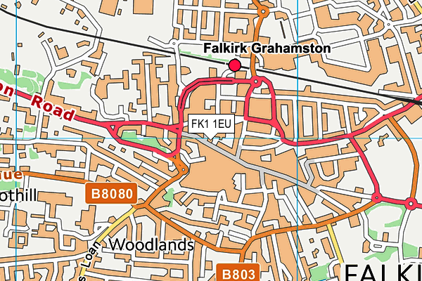 FK1 1EU map - OS VectorMap District (Ordnance Survey) FK1 1EU map - OS VectorMap District (Ordnance Survey)