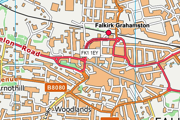 FK1 1EY map - OS VectorMap District (Ordnance Survey) FK1 1EY map - OS VectorMap District (Ordnance Survey)