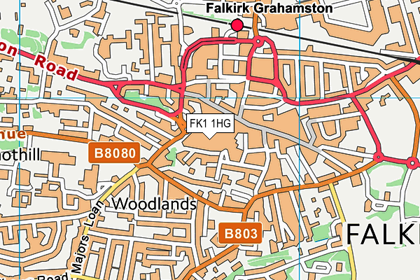 FK1 1HG map - OS VectorMap District (Ordnance Survey) FK1 1HG map - OS VectorMap District (Ordnance Survey)